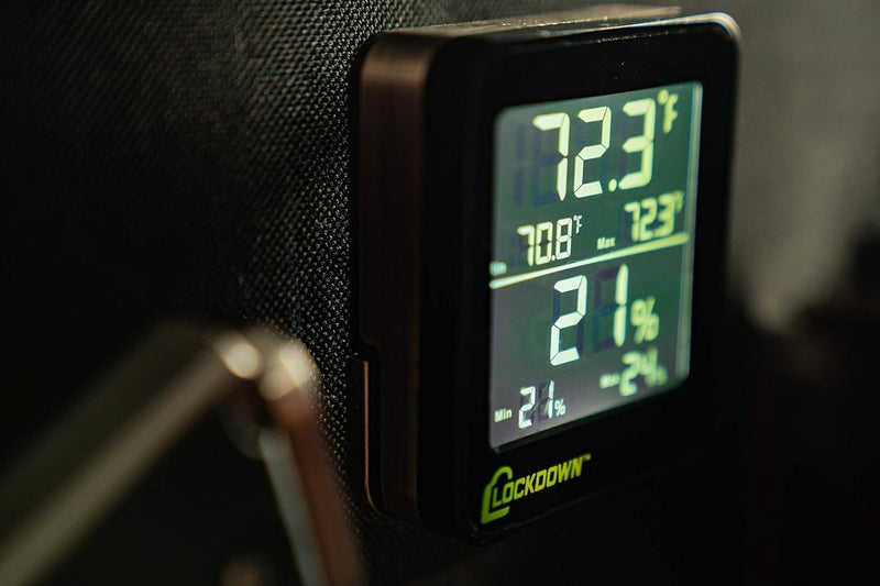 LOCKDOWN Digital Hygrometer with Convenient Design Backlit Screen and MinMax Reading for Temp and Humidity Monitoring in Safes Rooms Cases and Cabinets - Image 4
