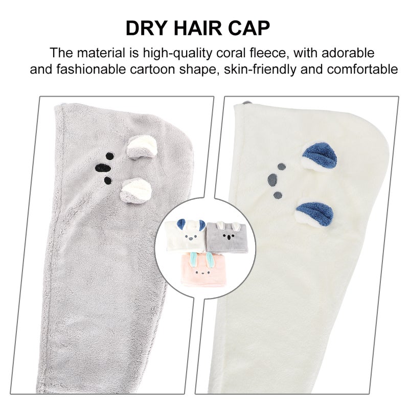 6 pcs Absorbent Hair Fast Drying Towel Hair Wrap Women Turban Shower Bath - Image 4