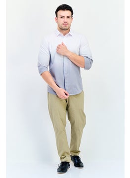 SELECTED Men Regular Fit Elbow Sleeves Two Tone Casual Shirt, Multicolor  - Image 3