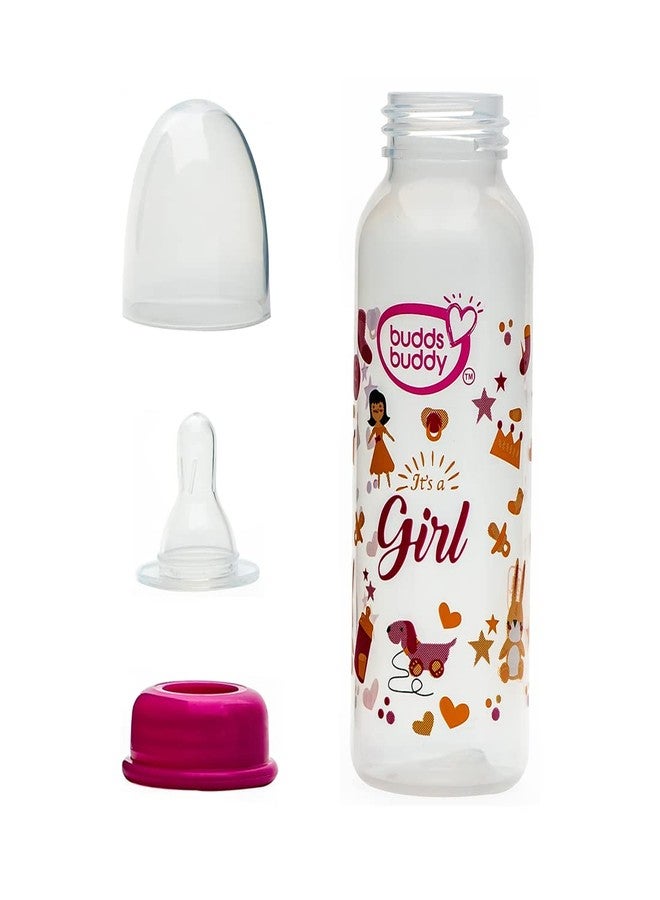 Buddsbuddy Zoe BPA Free Regular Neck Baby Feeding Bottle (Pink, 250 ml) - Image 2