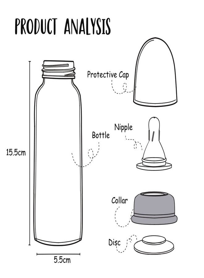 Buddsbuddy Zoe BPA Free Regular Neck Baby Feeding Bottle (Pink, 250 ml) - Image 4