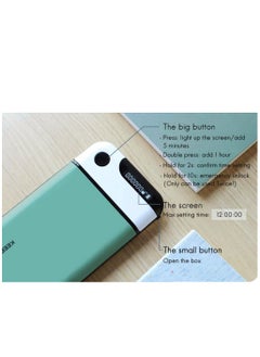 KASTWAVE Cell Phone Lock Box with Timer, Portable Time Lock Box for iPhone and Android Phone, Help to Be Self-Discipline and Focus to Achieve Goals, Prevent Phone Addiction (Green)  - Image 5