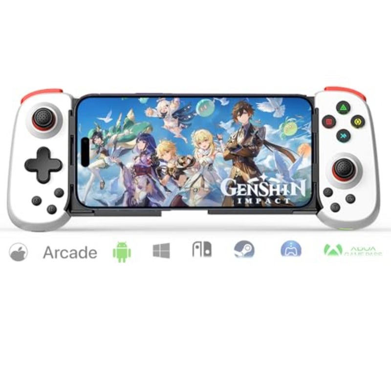 Wireless Controller for iPhone/iPad/iOS/Android/Tablet/PC/Switch, Phone Game Controller Joystick for Xbox Cloud Gaming/PS Remote Play/Steam Link - tooth Gamepad for iPhone 16/15/Samsung - Image 1