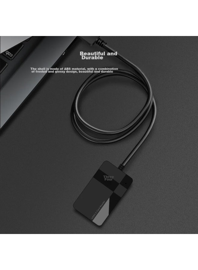 Chuanyu Usb3.0 80cm Cable Length, Tf/sd/cf/ms Card Multi-function All-in High-speed Card Reader, For Dslr Cameras, Smartphones, Dash Cams, Memory Cards - Image 4