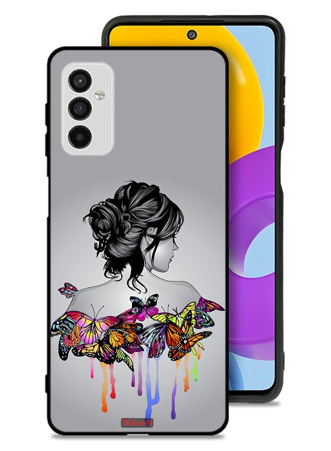 Tolwak Samsung Galaxy M52 5G Protective Case Cover Butterflies And Girl Abstract Art - Image 1