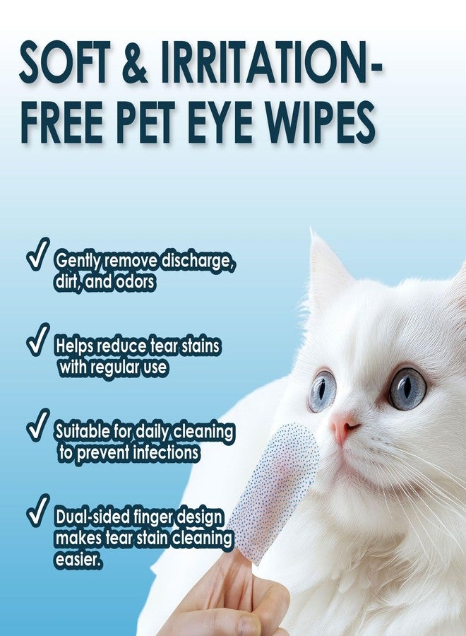 Mooncat Pet Eye Wipes for Dogs & Cats - Gentle Finger Cot Design for Easy Cleaning Tear Stains & Goop Cleaning - 40counts - Image 4