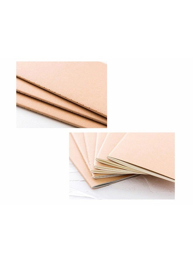 ALIMITOPIA 6pcs Travelers' Notebook Thread-bound Journal Diary Memo Pad,A6 Size & 30 sheets(Blank Pages) - Image 5