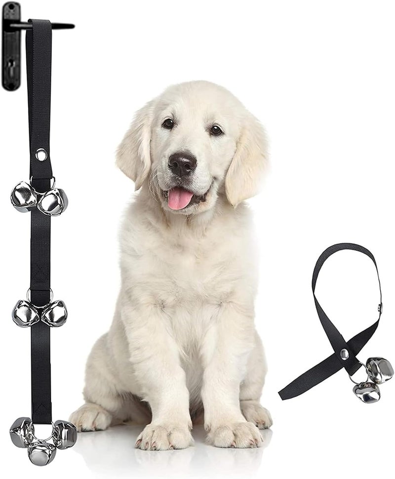 AUGEN Dog Doorbells, Tough Adjustable Nylon Door Bells for Dogs Puppies with 7 Door Bells, Use for Training Dog and Alerting Owners to Dogs’ Access - Image 1
