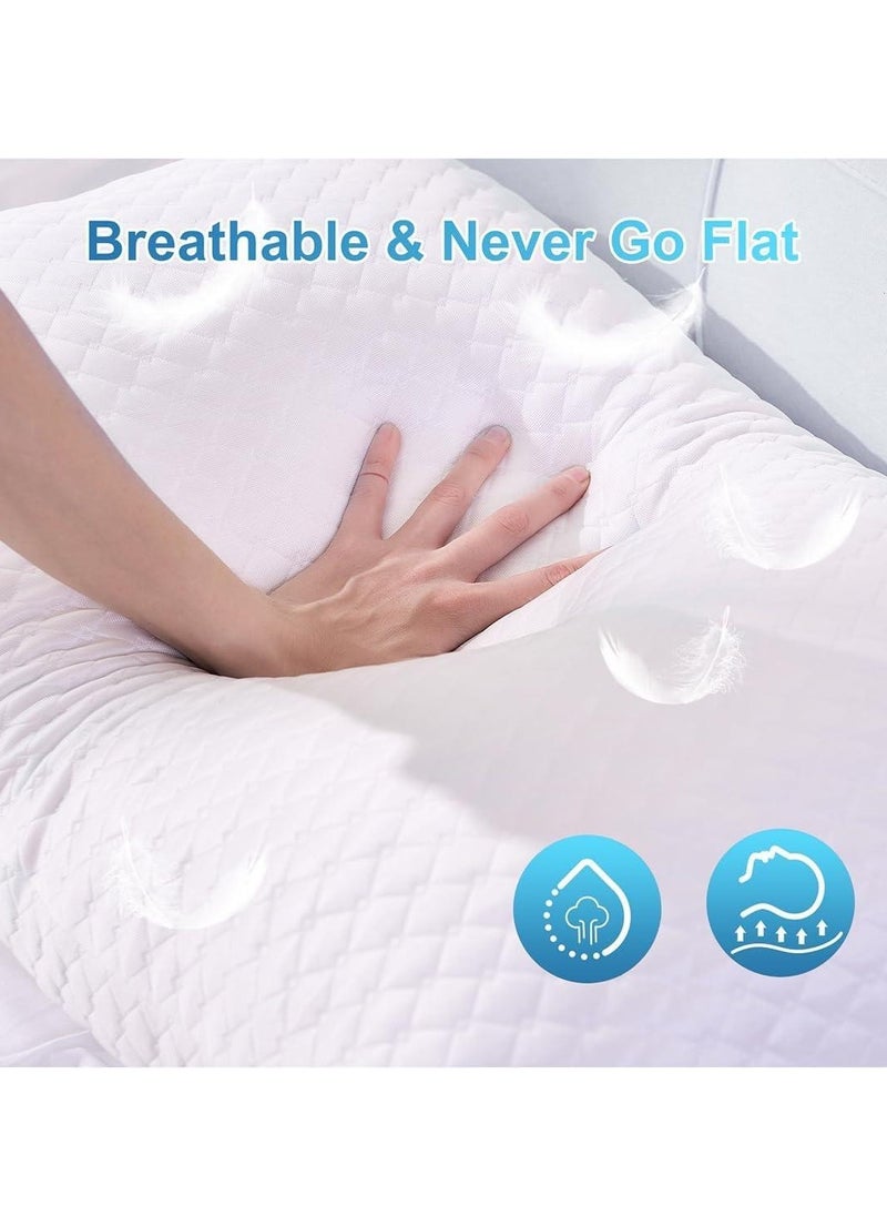 Zaprus - Adjustable Shredded Memory Foam Pillow – Bamboo Fabric, Customizable Thickness & Firmness, 1200g Foam, Hypoallergenic, Zipper Design – 68x48 cm - Image 1