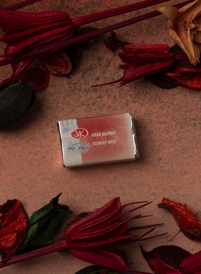 White Nights ألوان مائية مجففة من الدرجة الاحترافية من وايت نايتس 389 ضباب قرمزي 2.5 مل بان كامل من نيفسكايا باليترا - Image 4