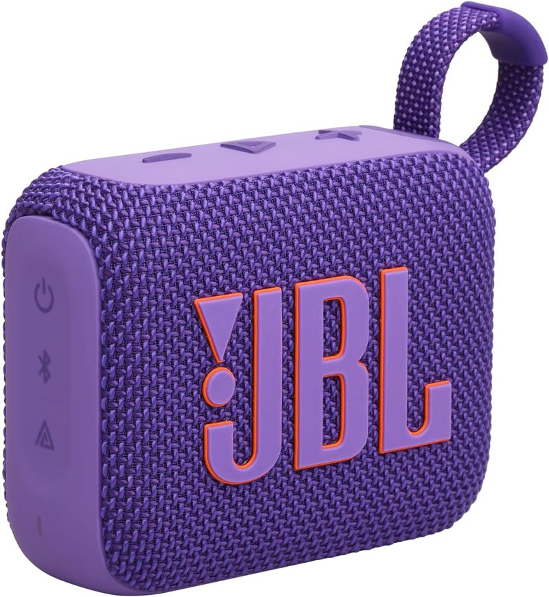 JBL Go 4 - Ultra-Portable, Waterproof and Dustproof Bluetooth Speaker, Big Pro Sound with Punchy bass, 7-Hour Built-in Battery, Made in Part with Recycled Materials (Purple) - Image 1