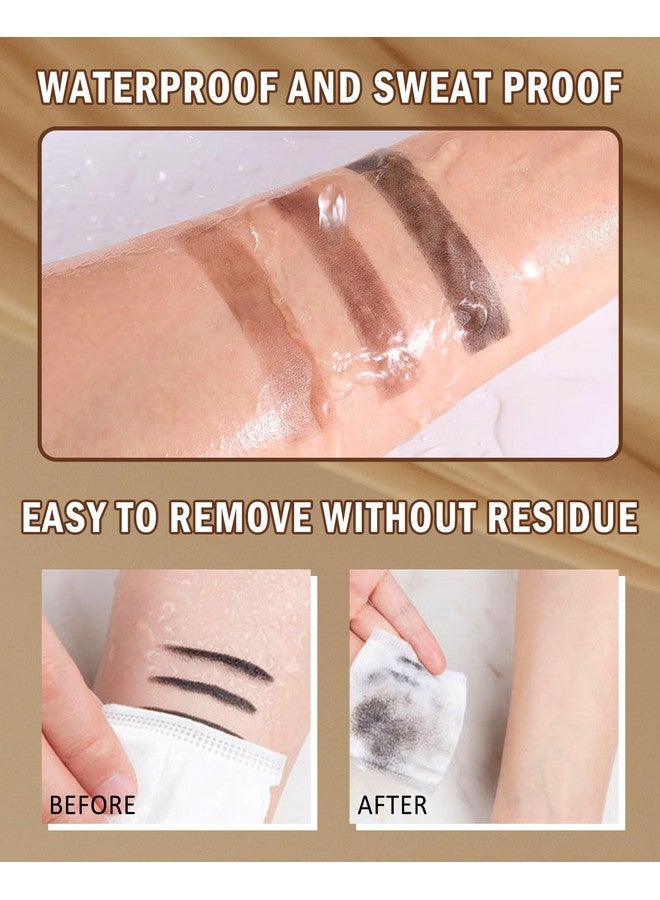 ليسديفيو مجموعة بودرة الحواجب - 3 ألوان بودرة تلوين الحواجب طويلة الأمد مقاومة للماء، ظلال عيون رمادية داكنة فاتحة، هدية مكياج عيد الشكر للنساء، مع فرشاة حواجب مرآة - مجموعة 01 - Image 5