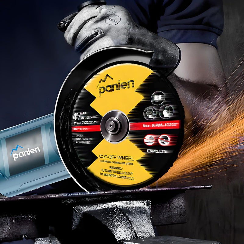 panlen Cut Off Wheels 100 Pack 4 1/2 inch Thin Metal & Stainless Steel Cutting Discs, 4.5" Value-Durable Cut-Off Blades for Angle Grinder - Image 5