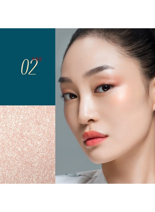 Florasis · Peach Blossom Carved Flower Pattern Highlighter 02 Chasing Fireflies: Shimmering Peachy Gold - Image 3