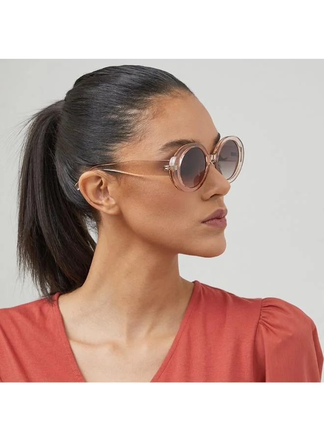 بلاك أوت Women's جاكي أو مستديرة بإطار كامل نظارات شمسية للنساء