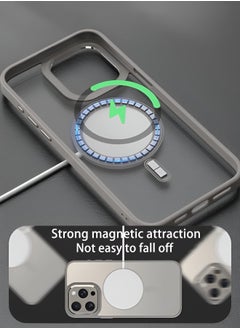 Mida Magnetic Case for iPhone 15 Pro Max by Mida, compatible with MagSafe, shockproof protective case, transparent phone case with strong magnet, slim case for Apple iPhone 15 Pro Max 6.7-inch  - Image 2
