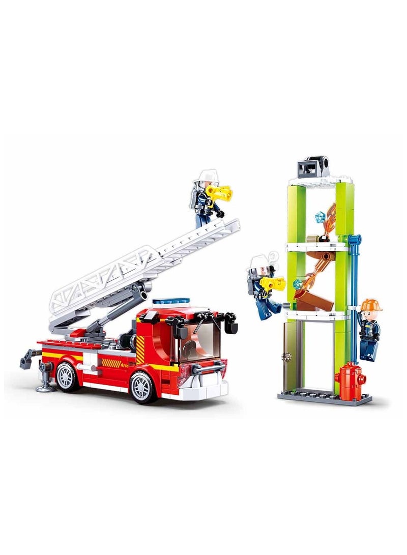 Sluban Fire Series Fire Ladder Practice Building Set 343 PCS with 3 Mini Figures For Age 6+ Years Old - Image 2