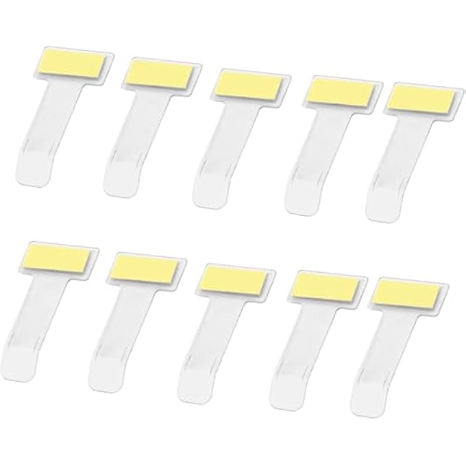 rayihni 10pcs Windshield Ticket Holder,Transparent Car Vehicle Parking Ticket Holder Clip Car Windshield Windscreen Tickets Holder with Adhesive Pads for Work Permit Pass Clips - Image 1