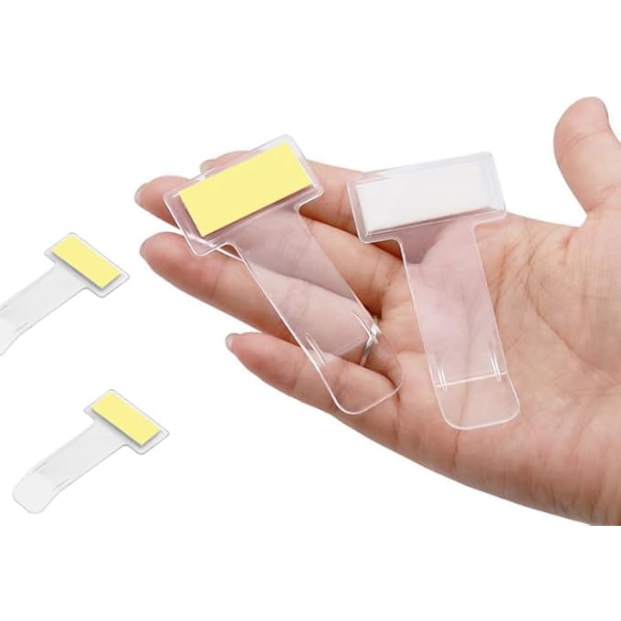 rayihni 10pcs Windshield Ticket Holder,Transparent Car Vehicle Parking Ticket Holder Clip Car Windshield Windscreen Tickets Holder with Adhesive Pads for Work Permit Pass Clips - Image 3