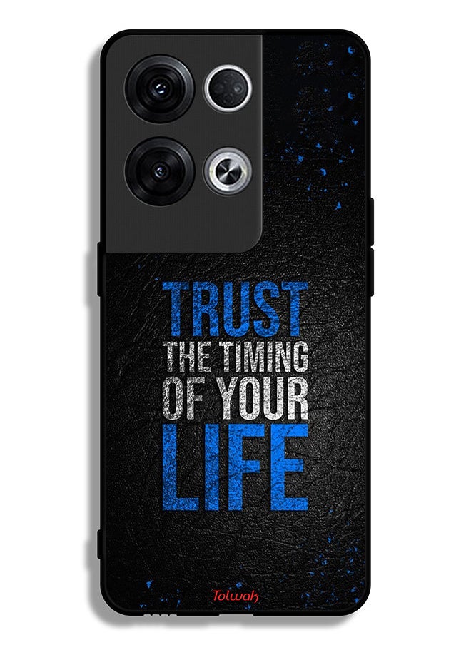 Tolwak - Oppo Reno8 Pro Plus 5G Protective Case Cover Trust The Timing Of Your Life - Image 1