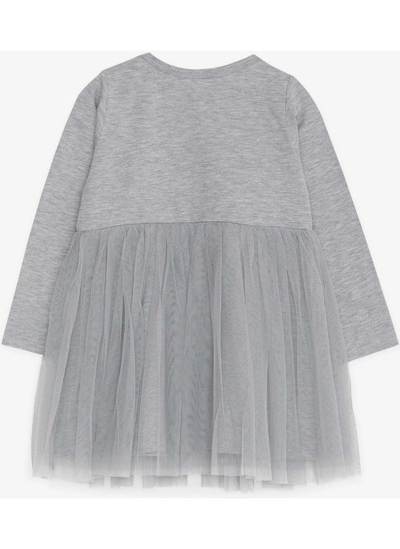 Girl Child Long Sleeve Dress Printed Tulle 1.5-5 Years, Gray Melange - pzsku/Z9545C2B1DF60FDFA0F39Z/45/_/1728059684/c7918468-ea76-41e4-8c5e-a921bf0a6c01