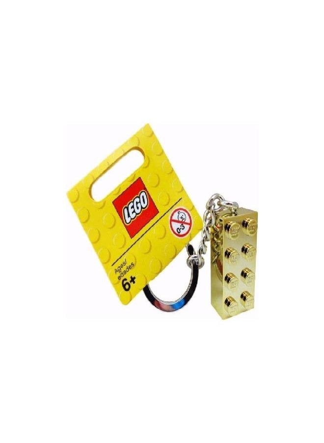 LEGO Lego Gold 2x4 Stud Key Chain  - Image 1