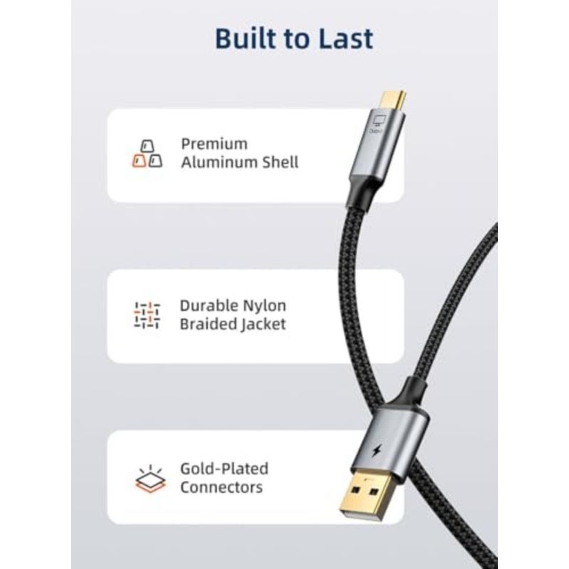 HDMI to USB C Cable 1M with USB Power, 4K 60Hz Unidirectional Adapter for Rokid Max, Xreal Air 2, RayNeo, Compatible with PS5, Xbox, Switch Dock to Portable Monitors - Image 2