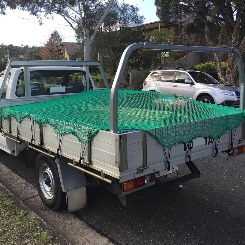 ABOOFAN Heavy Duty Cargo Net for Pickup Truck Bed with 15 Hooks and Elastic Bungee, 2x3m Nylon Mesh Trailer Cargo Fixing Net for Truck Bed Cover and Load Securement - Image 4