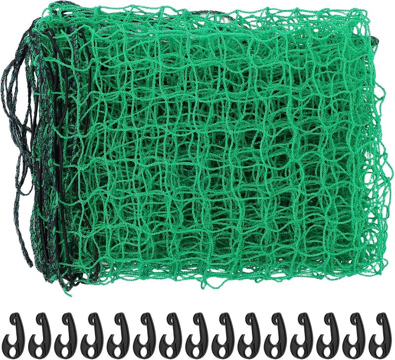 ABOOFAN Heavy Duty Cargo Net for Pickup Truck Bed with 15 Hooks and Elastic Bungee, 2x3m Nylon Mesh Trailer Cargo Fixing Net for Truck Bed Cover and Load Securement - Image 1