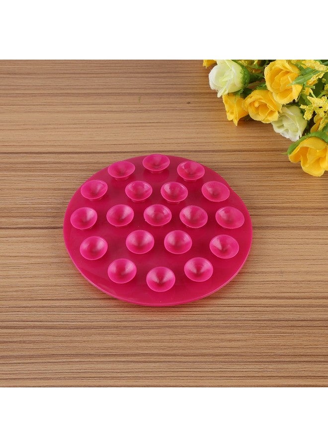 GLOGLOW (عبوة من 2) أدوات مائدة إبداعية للأطفال مصاصة سحرية للأطفال مصاصة مزدوجة الجوانب حصيرة مضادة للانزلاق صحن وعاء أدوات مائدة حصيرة (وردي) - Image 2