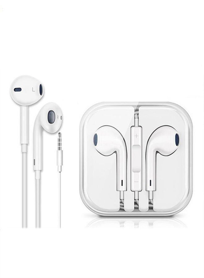Bukela earphone With 3.5mm Headphone Plug, Wired White - Image 1