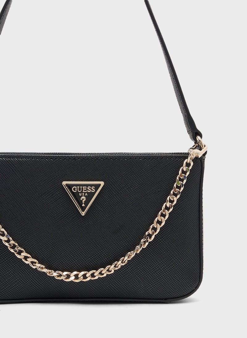 GUESS Noelle II Mini Top Zip Shoulder Bag - Image 4