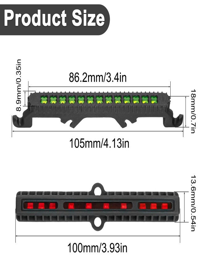 LRFHL RC Light Bar RC LED Light Lamp Kit Headlight Taillight Turn Signal Flashing Front and Rear Lights Upgrade Part for Arrma 1/16 1/14 Mojave Grom 4X4 RTR Brushed Desert Truck - Image 5