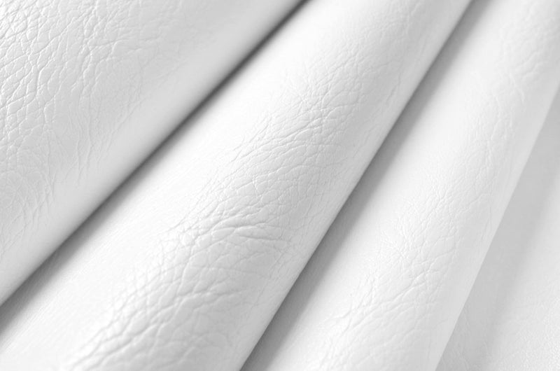 Wento Thick Faux Leather Fabric Soft Skin Grain PU Leather for Furniture Cover Reupholster Sofa Chairs Cushions Vinyl Upholstery (1 Yard, White) - Image 2