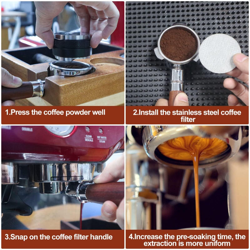 Zisqerts Puck Screen 51mm Premium Stainless Steel Espresso Puck Screen for Espresso Machines Reusable Coffee Filter with 150μm Mesh Basket for Espresso Portafilter (51mm, 1) - Image 2