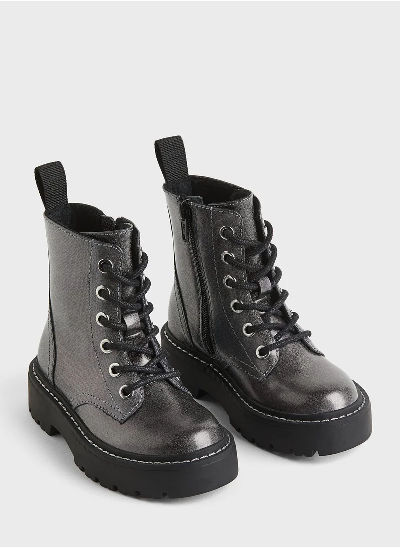 اتش اند ام Kids Lace Up Boots