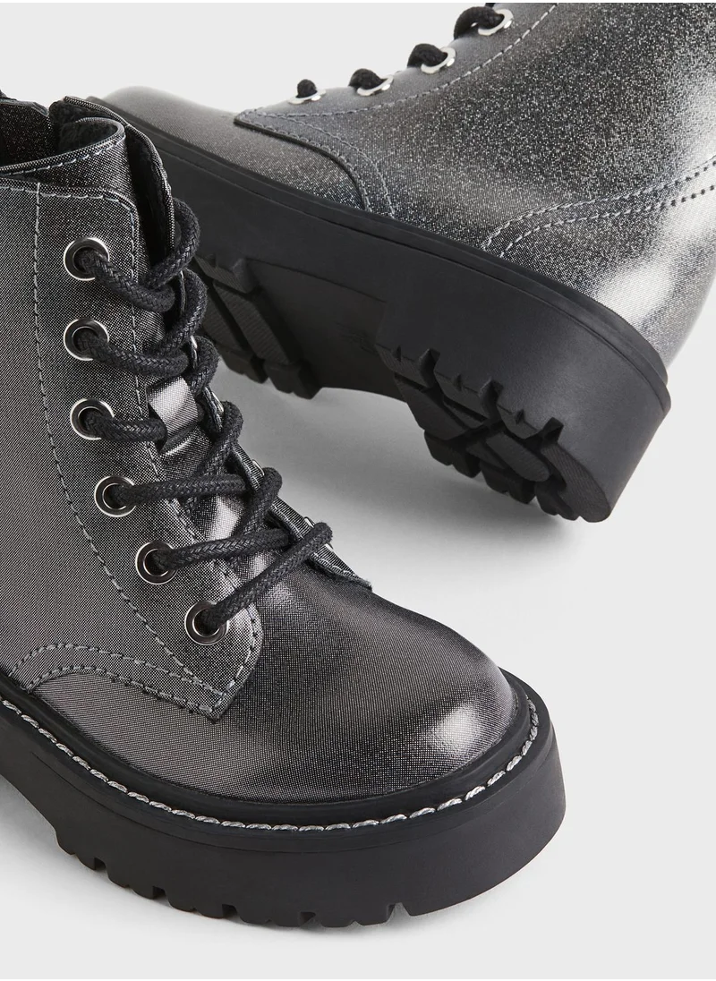 اتش اند ام Kids Lace Up Boots