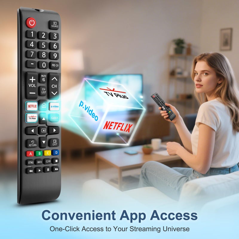 ENJOYLink ã€Pack of 2ã€‘ Universal for Samsung-TV-Remote-Control Replacement,Compatible with All Samsung Smart Frame QLED LED 7 Series TVs - Image 4