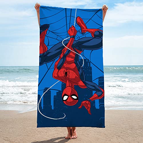 Jay Franco Marvel Spiderman Hi Neighbor Kids Bath/Pool/Beach Towel - Super Soft & Absorbent Fade Resistant Cotton Towel, Measures 28 x 58 inches (Official Marvel Product) - Image 3