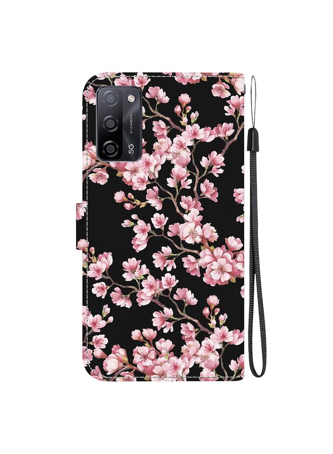 اس-توب جراب لهاتف OPPO A55 5G / A55s 5G جراب هاتف جلدي برسومات ملونة وملمس كريستالي - Image 3