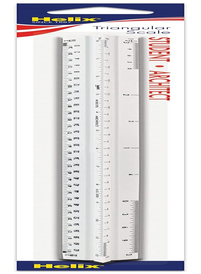 Helix - Aluminum Student Triangular Scale - Architectural Triangular Scale - Image 1