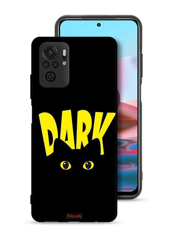 Tolwak Xiaomi Redmi Note 10 4G Protective Case Cover Dark Cat - Image 1
