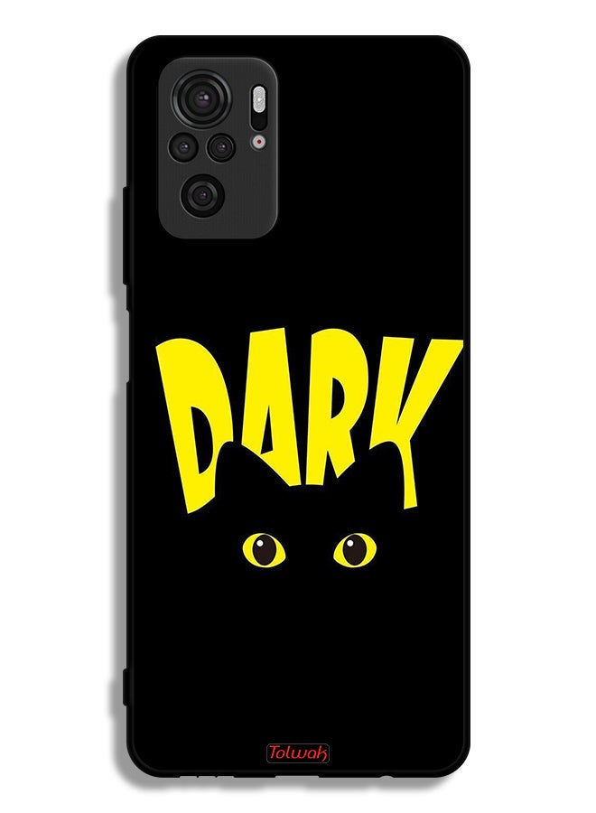Tolwak Xiaomi Redmi Note 10 4G Protective Case Cover Dark Cat - Image 2
