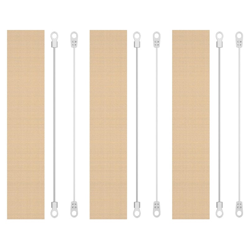 Sealing Machine Replacement Elements, Set of 3, Round & Flat Elements with Teflon Cloth - 16 inch