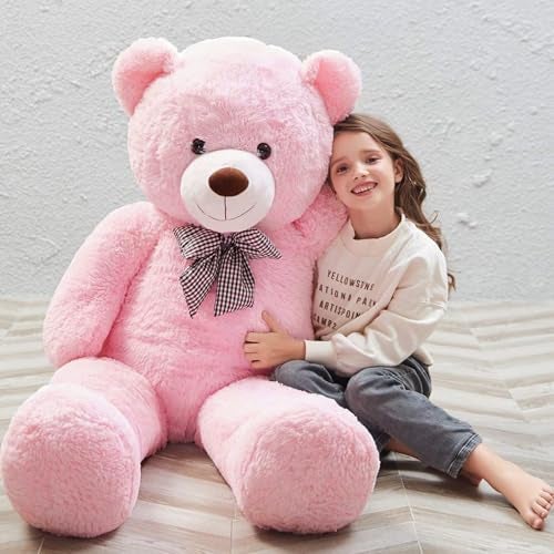 Toys Studio Misscindy Giant Teddy Bear Plush Stuffed Animals for Girlfriend or Kids 47 inch, (Pink) - Image 1