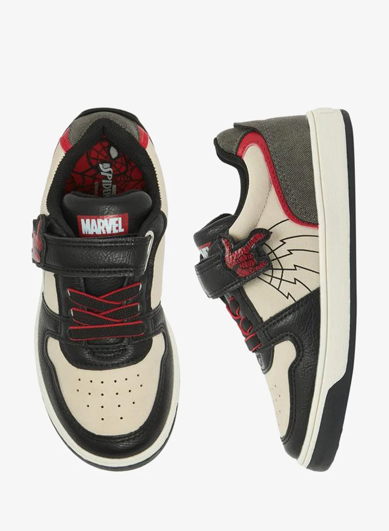 Marvel Boys Spider-Man Hook & Loop Ankle Sneakers