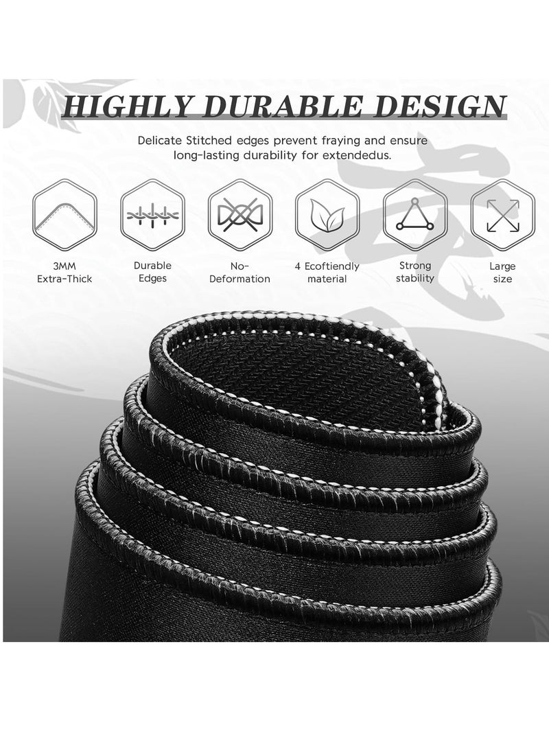 Japanese Black & White Flowers Gaming Mouse Pad Mat XL Size Anti Slip Base – Speed Edition | 70 X 30 cm - Image 4