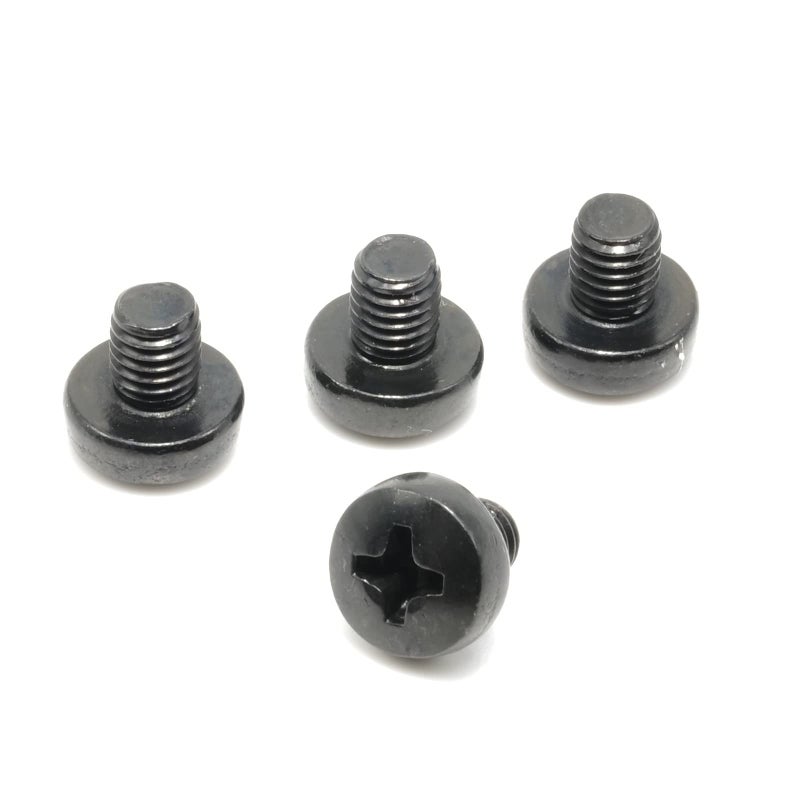 ReplacementScrews License Plate Screws Compatible with Tesla Model Y (My) - Stainless Steel - Black Oxide - Standard Length - Rear (Pack of 4) - Image 1