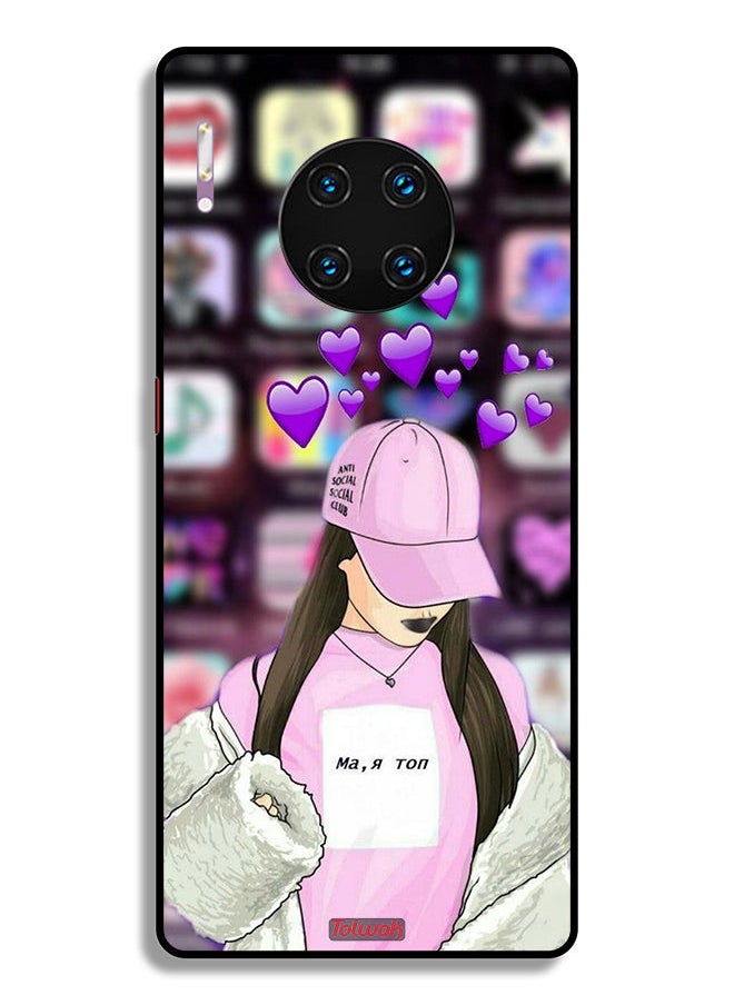 Tolwak - Huawei Mate 30 Pro 5G Protective Case Cover Anti Social Club - Image 1