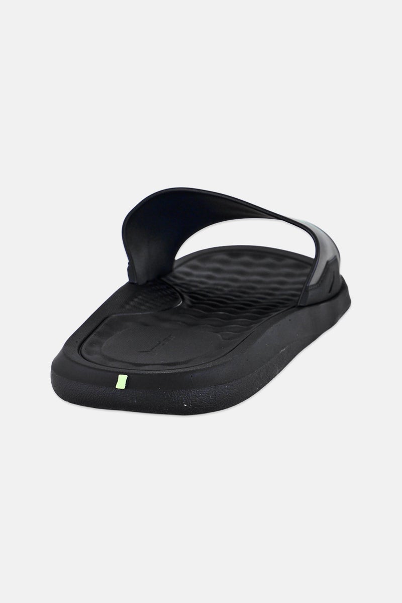 RIDER Men Brand Logo Slip On Slides, Black - Image 3